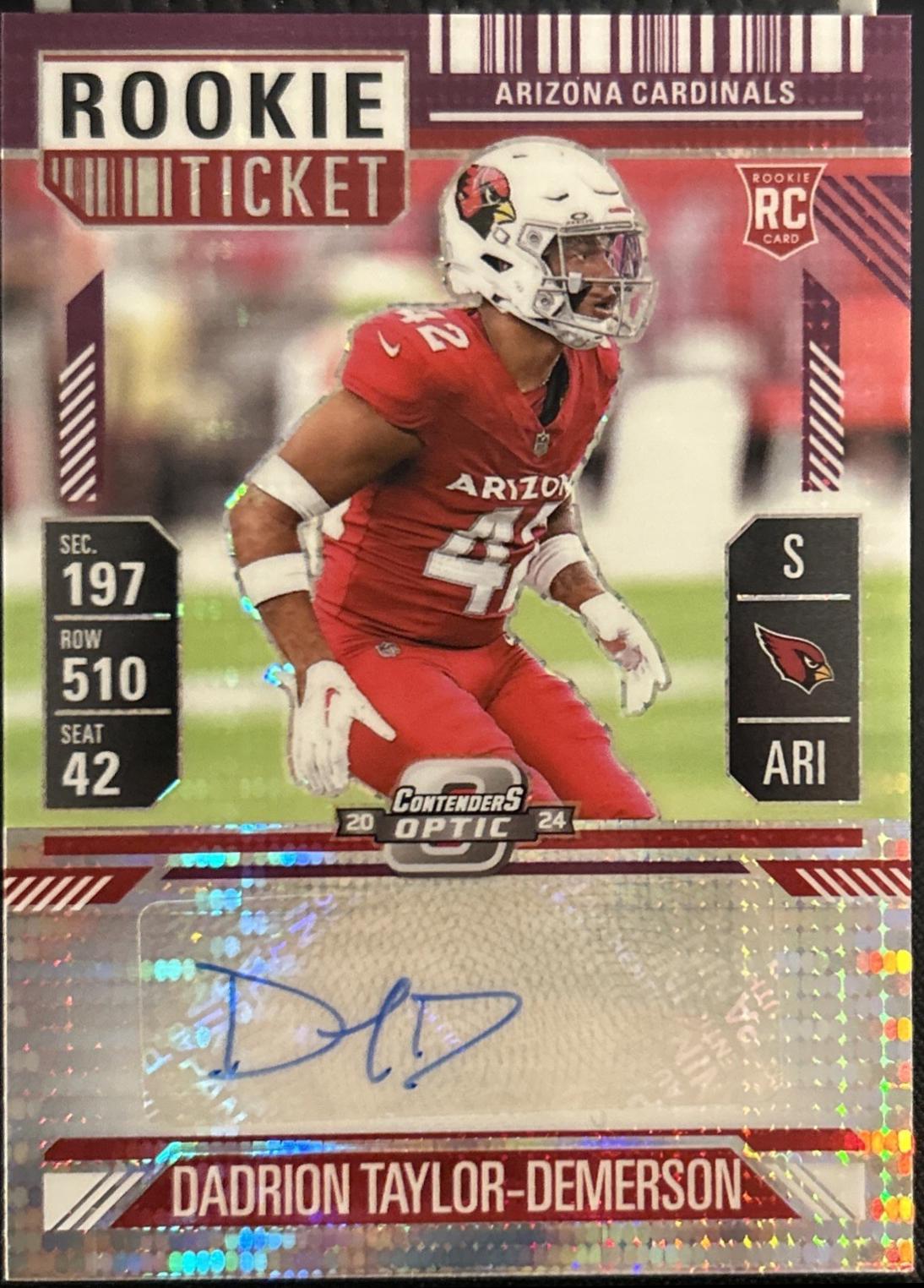 Dadrion Taylor-Demerson [Rookie Ticket Autograph Purple] #188