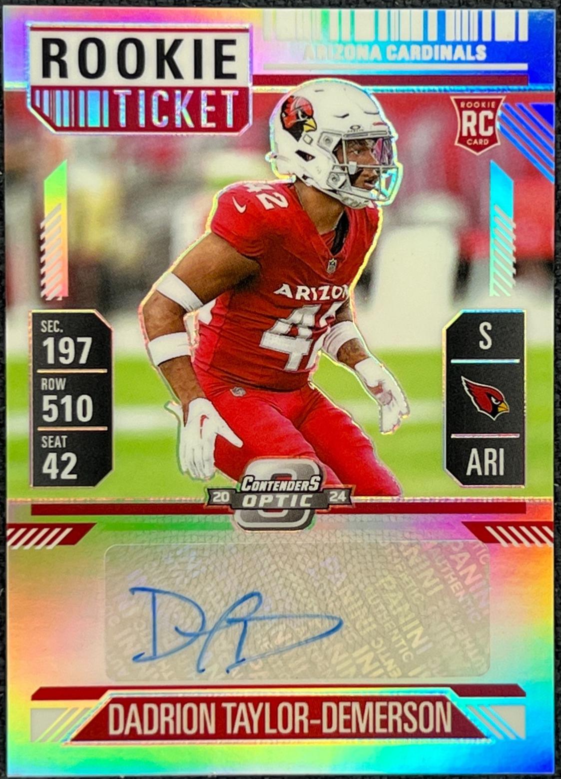 Dadrion Taylor-Demerson [Rookie Ticket Autograph Silver] #188