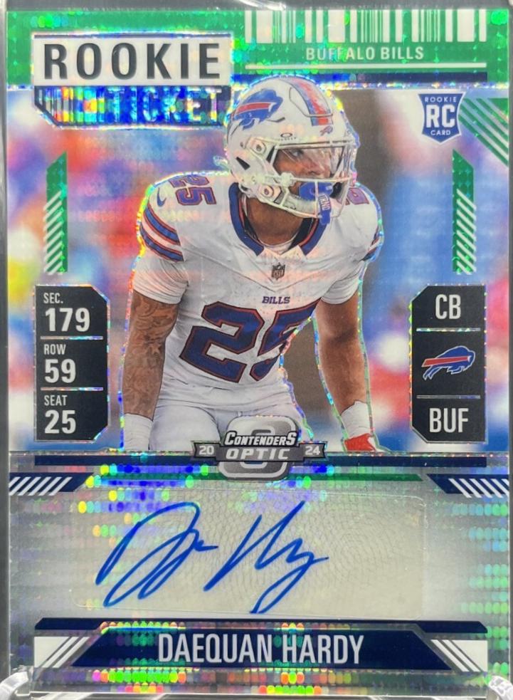 Daequan Hardy [Green Pulsar Rookie Ticket Autograph Silver] #189