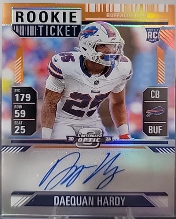 Daequan Hardy [Orange Rookie Ticket Autograph Silver] #189