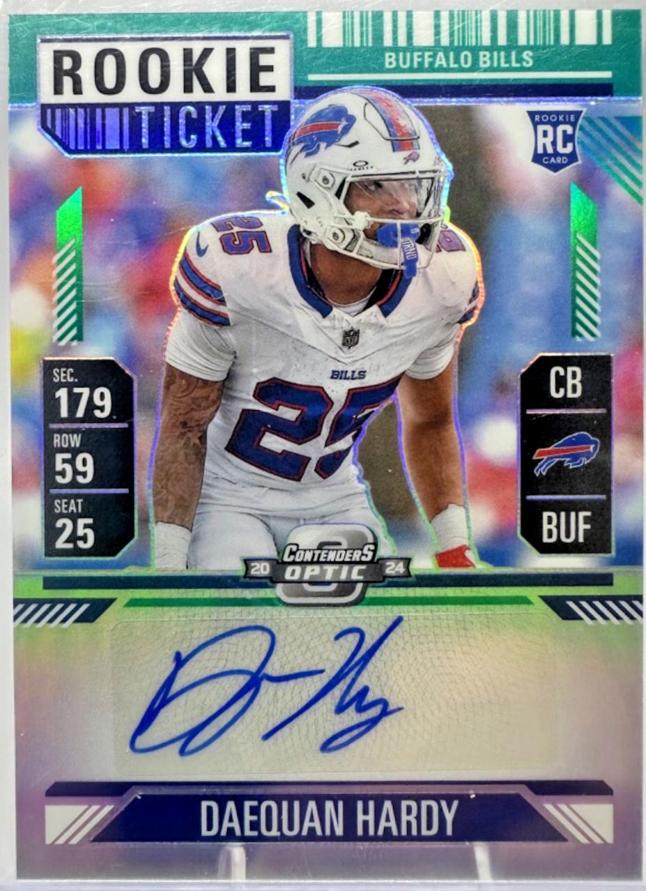 Daequan Hardy [Teal Rookie Ticket Autograph Silver] #189