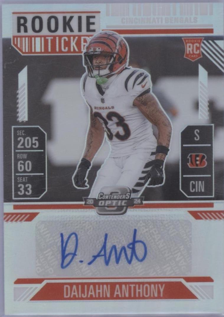 Daijahn Anthony [Rookie Ticket Autograph Silver] #190