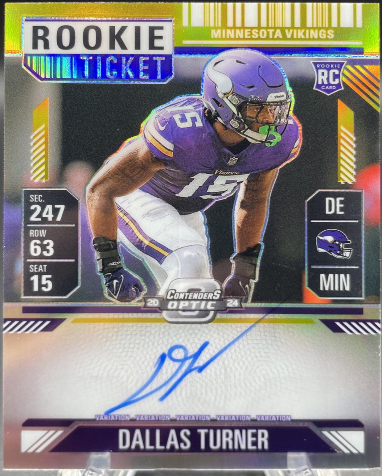 Dallas Turner [Gold Autograph] #123
