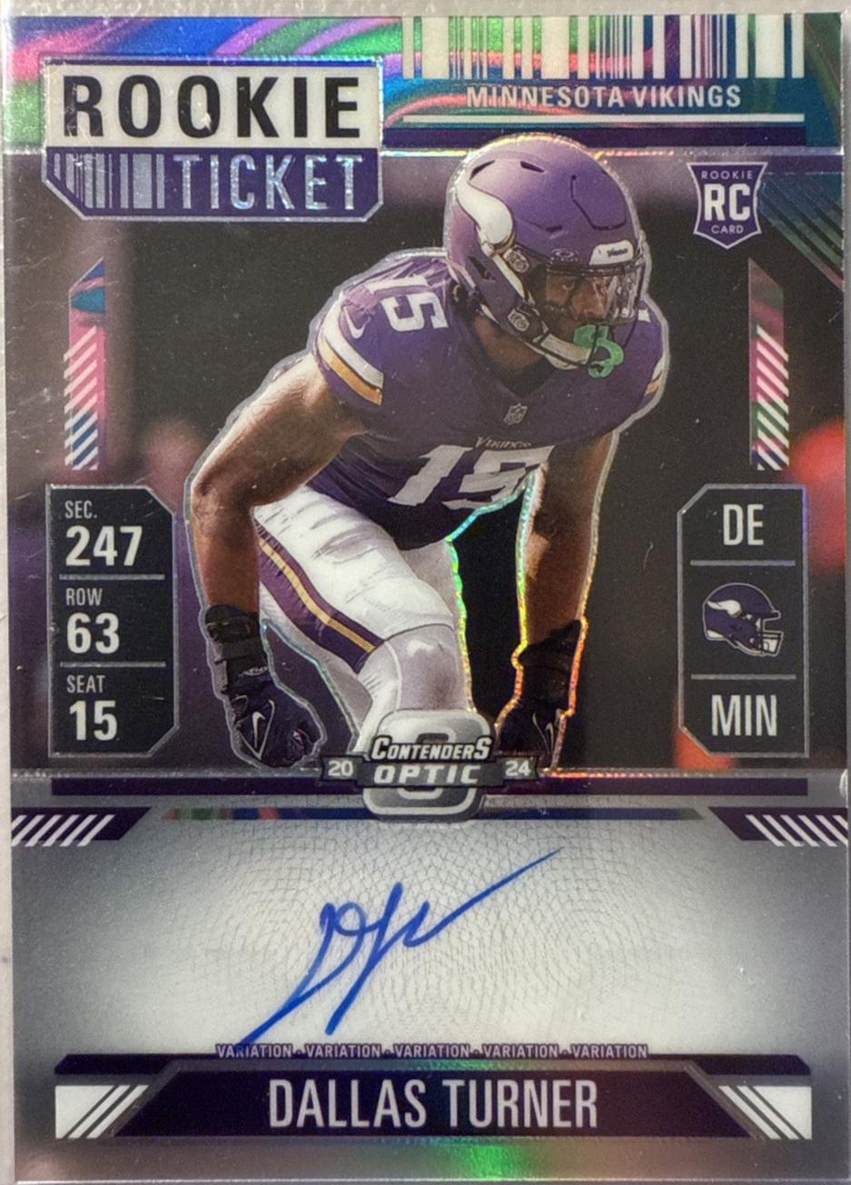 Dallas Turner [Neon Marble Autograph] #123