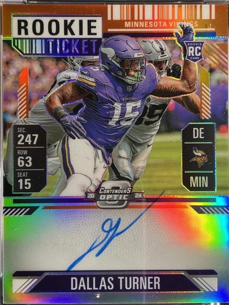 Dallas Turner [Orange Autograph] #123