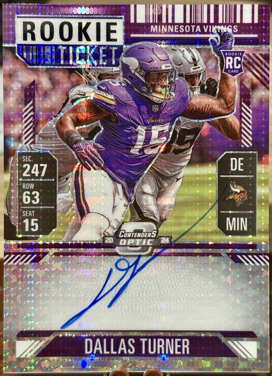 Dallas Turner [Purple Pulsar Autograph] #123