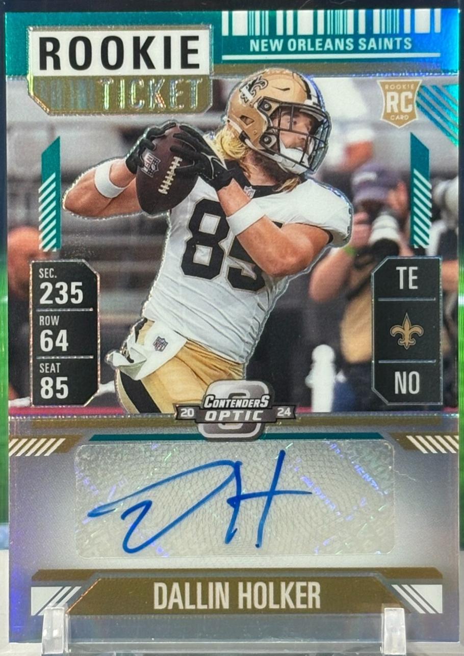 Dallin Holker [Blue Rookie Ticket Autograph Silver] #182
