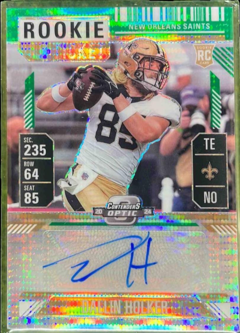Dallin Holker [Green Pulsar Rookie Ticket Autograph Silver] #182