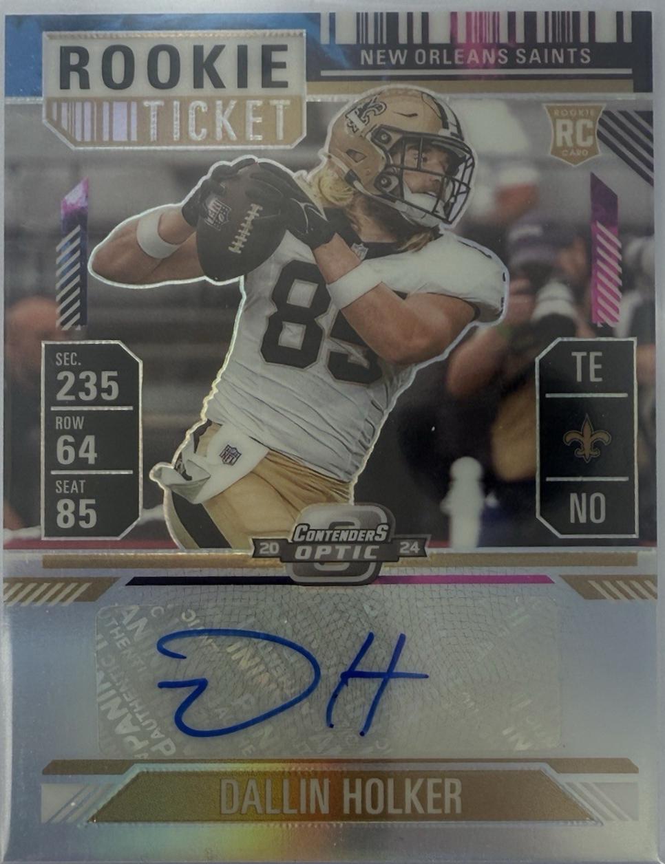 Dallin Holker [Nebula Rookie Ticket Autograph Purple] #182