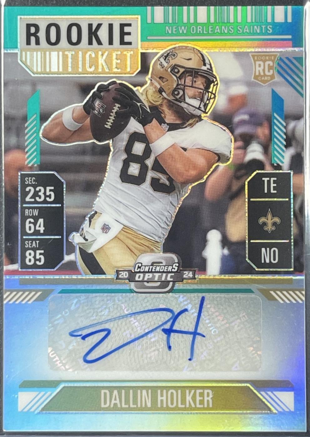 Dallin Holker [Teal Rookie Ticket Autograph Silver] #182