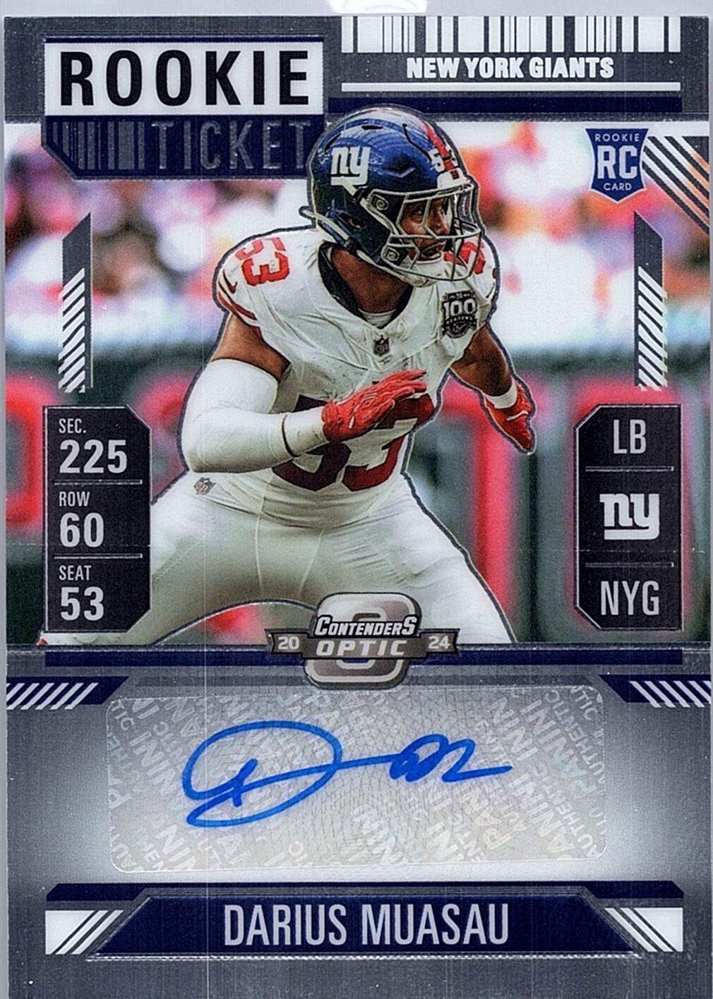 Darius Muasau [Rookie Ticket Autograph] #191
