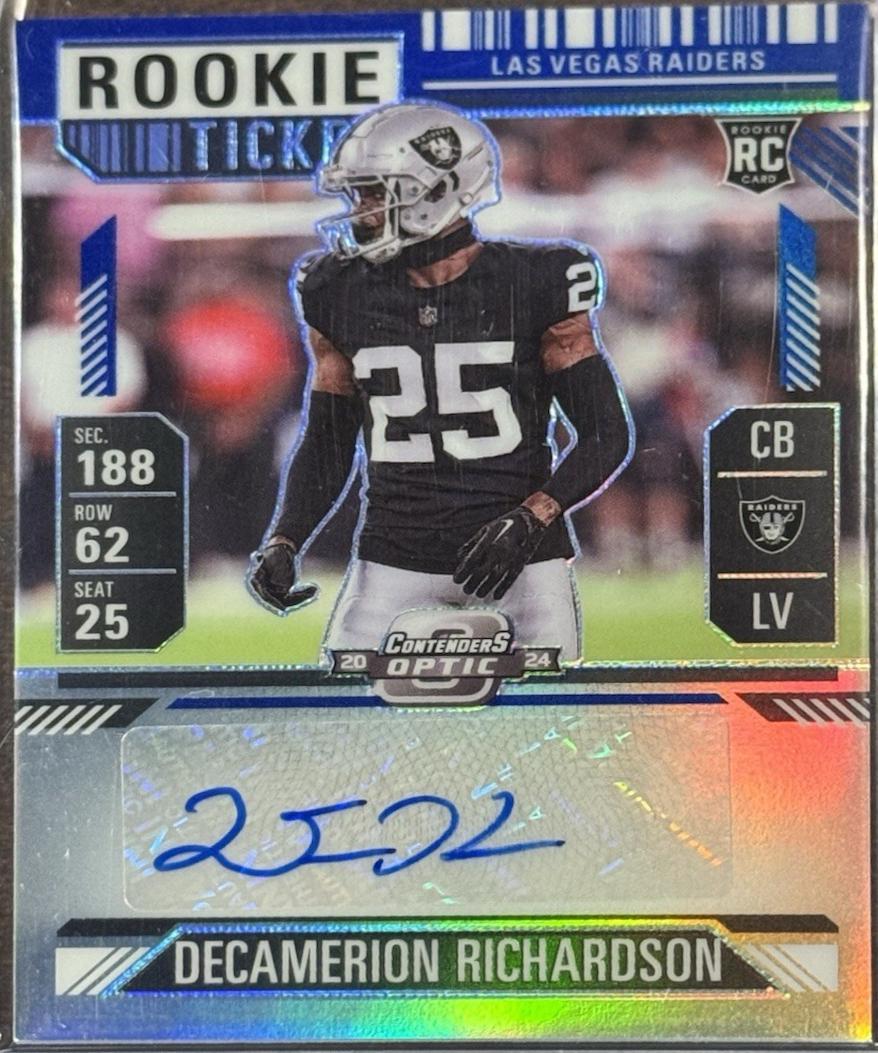 Decamerion Richardson [Blue Rookie Ticket Autograph Silver] #192