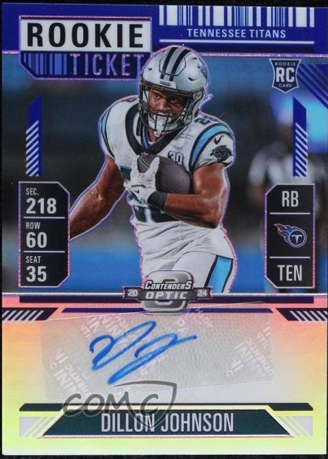Dillon Johnson [Blue Rookie Ticket Autograph Silver] #151
