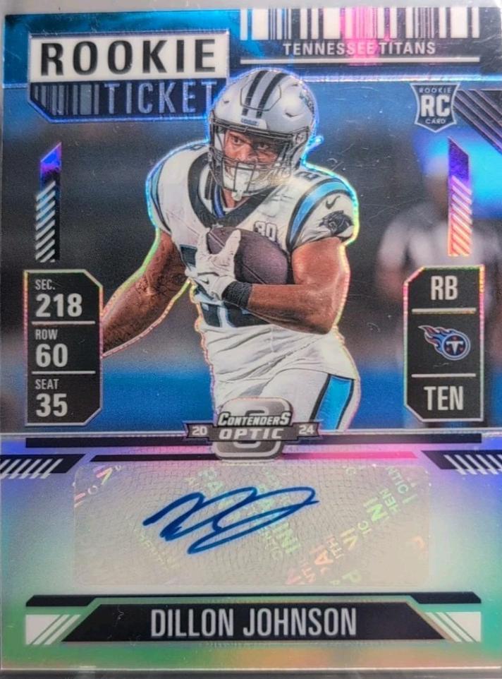 Dillon Johnson [Nebula Rookie Ticket Autograph Purple] #151