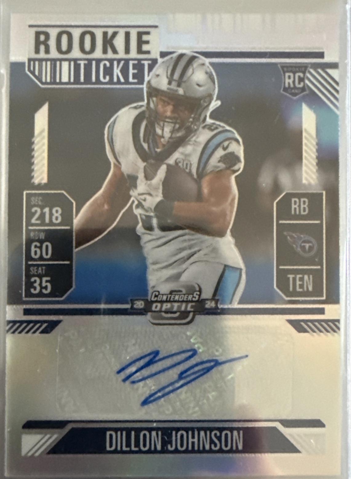 Dillon Johnson [Rookie Ticket Autograph Silver] #151