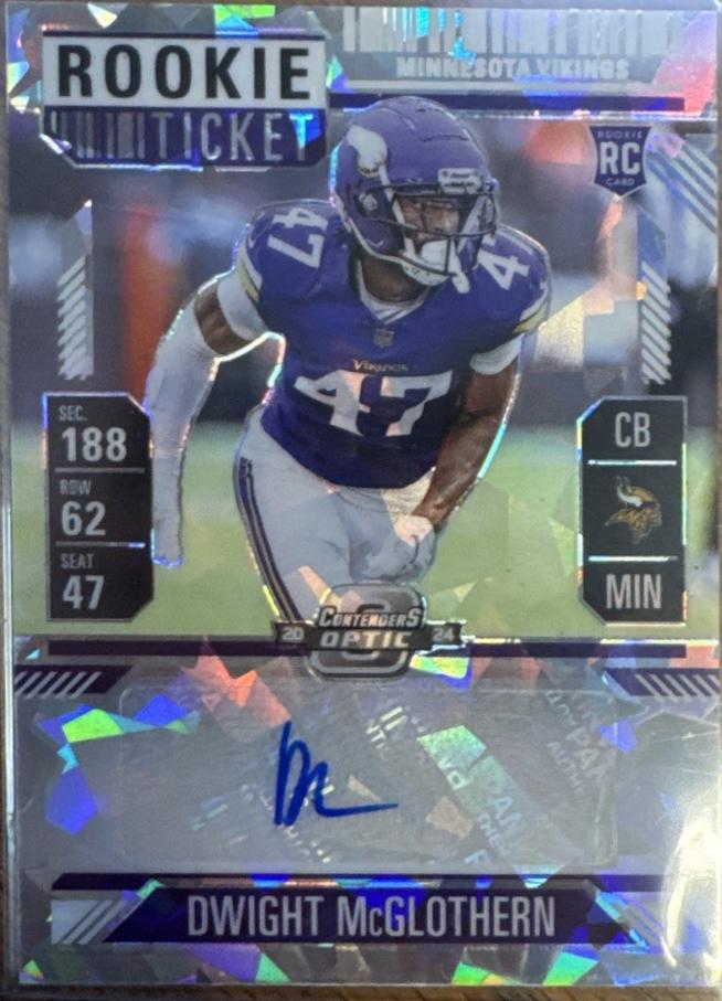 Dwight McGlothern [Cracked Ice Rookie Ticket Autograph Silver] #170