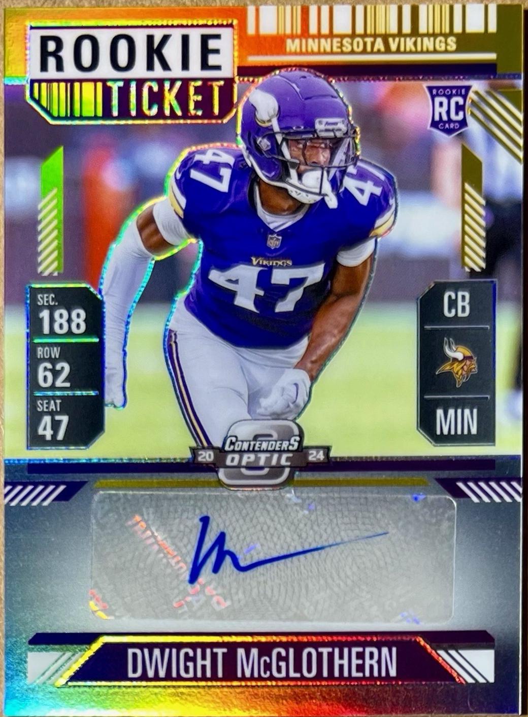 Dwight McGlothern [Gold Rookie Ticket Autograph Purple] #170