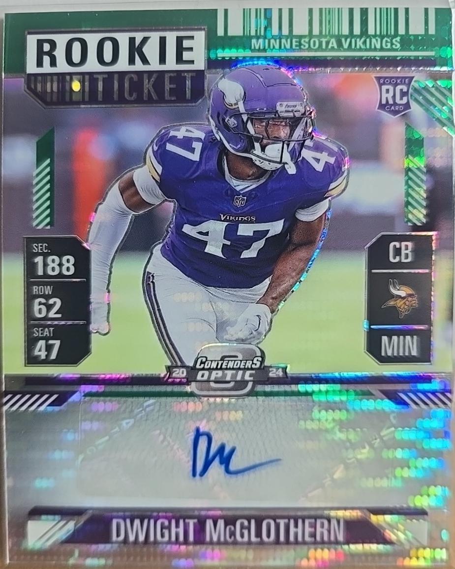 Dwight McGlothern [Green Pulsar Rookie Ticket Autograph Silver] #170