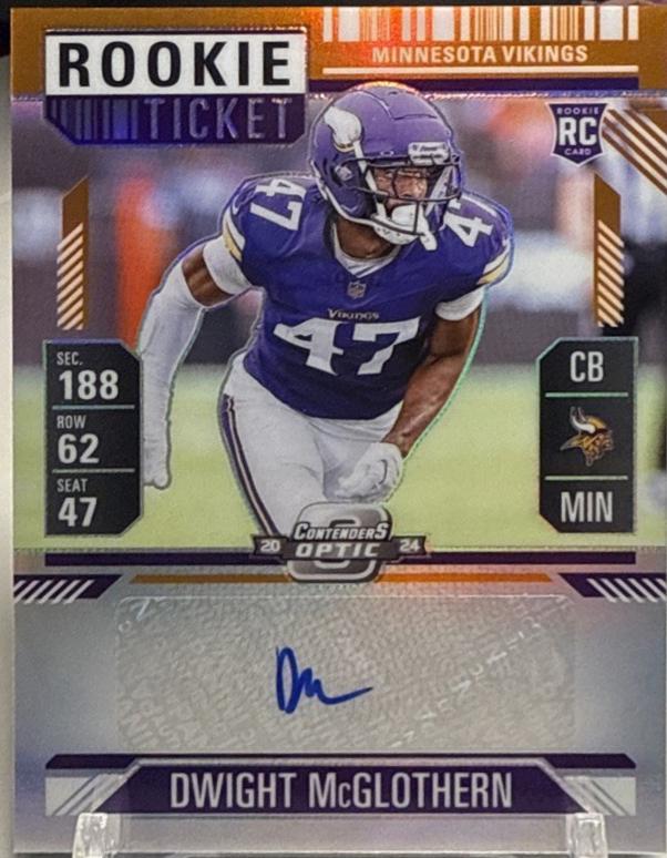 Dwight McGlothern [Orange Rookie Ticket Autograph Silver] #170