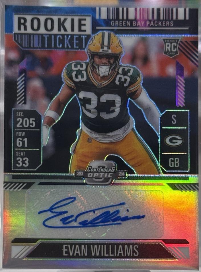 Evan Williams [Nebula Rookie Ticket Autograph Purple] #194