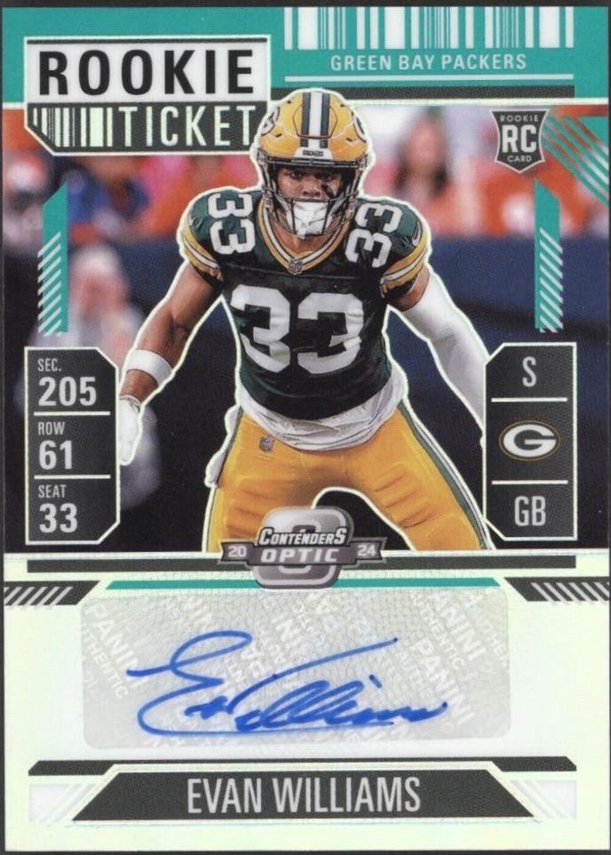 Evan Williams [Teal Rookie Ticket Autograph Silver] #194