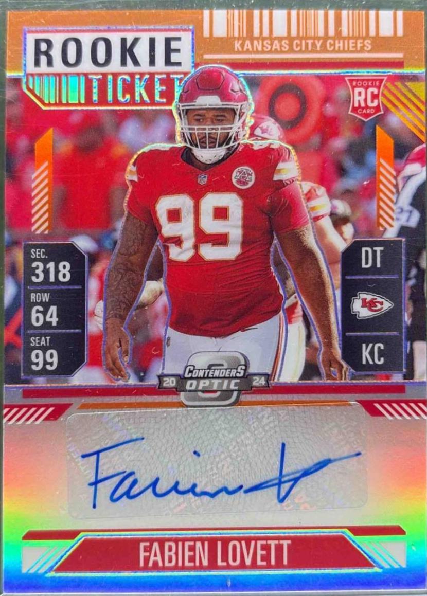Fabien Lovett [Orange Rookie Ticket Autograph Silver] #195
