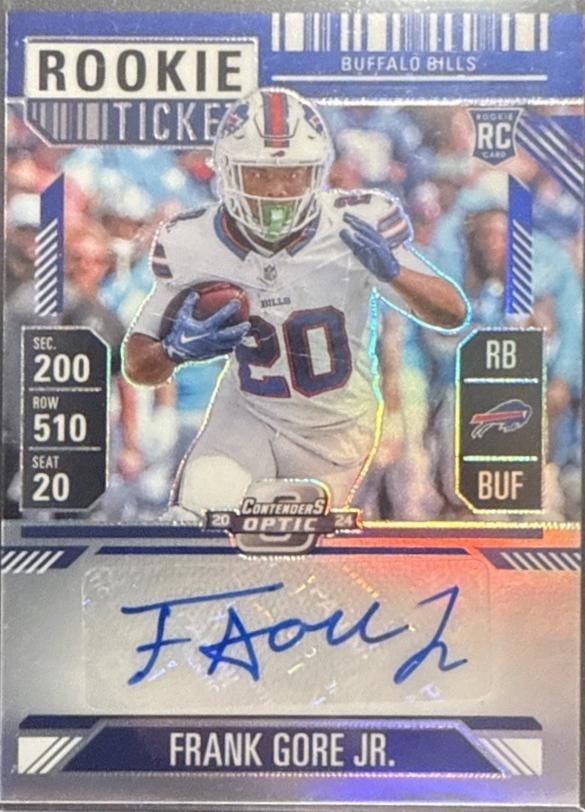 Frank Gore Jr. [Blue Rookie Ticket Autograph Silver] #154