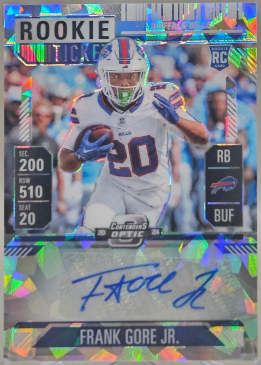 Frank Gore Jr. [Cracked Ice Rookie Ticket Autograph Silver] #154