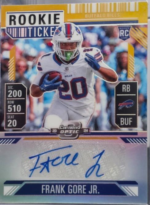 Frank Gore Jr. [Gold Rookie Ticket Autograph Purple] #154