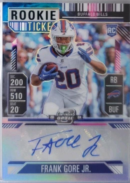 Frank Gore Jr. [Nebula Rookie Ticket Autograph Purple] #154
