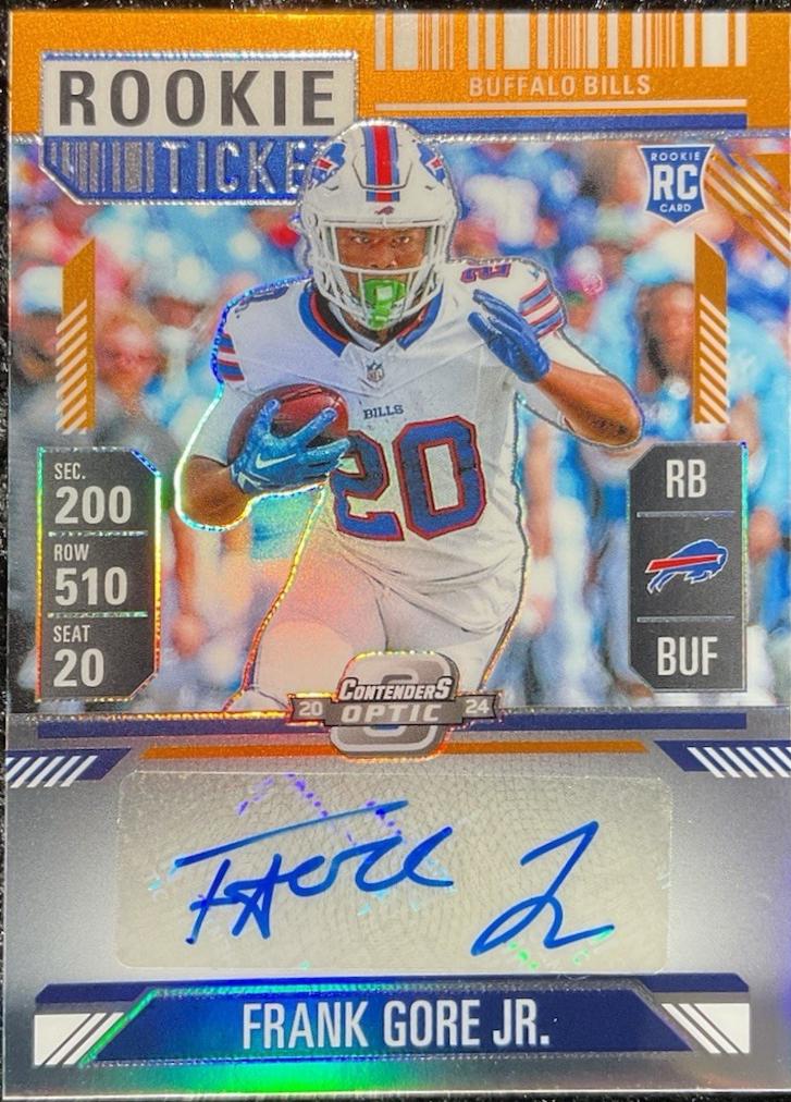 Frank Gore Jr. [Orange Rookie Ticket Autograph Silver] #154