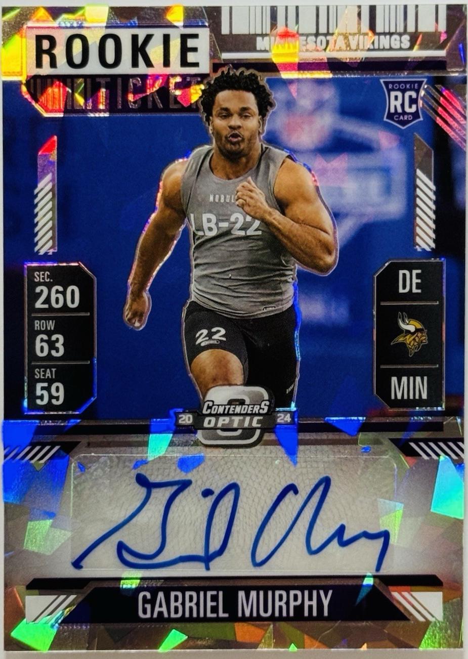 Gabriel Murphy [Cracked Ice Rookie Ticket Autograph Silver] #197