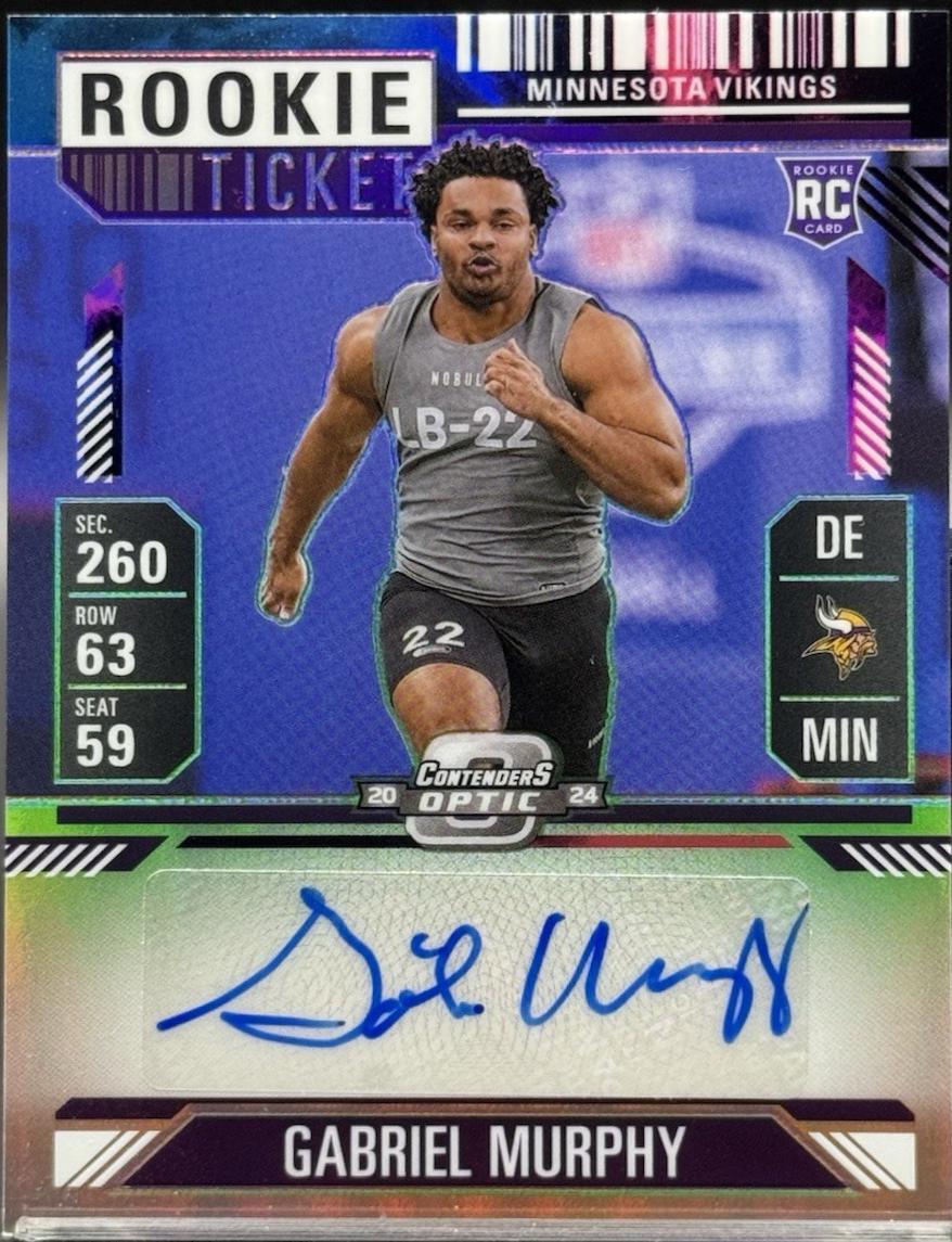 Gabriel Murphy [Nebula Rookie Ticket Autograph Purple] #197