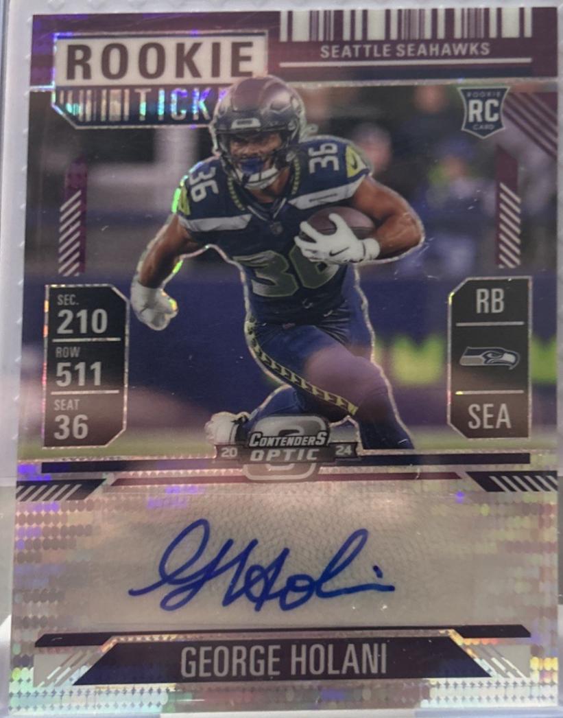 George Holani [Rookie Ticket Autograph Purple] #180