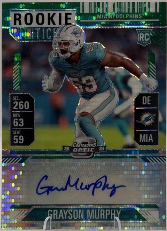 Grayson Murphy [Green Pulsar Rookie Ticket Autograph Silver] #198