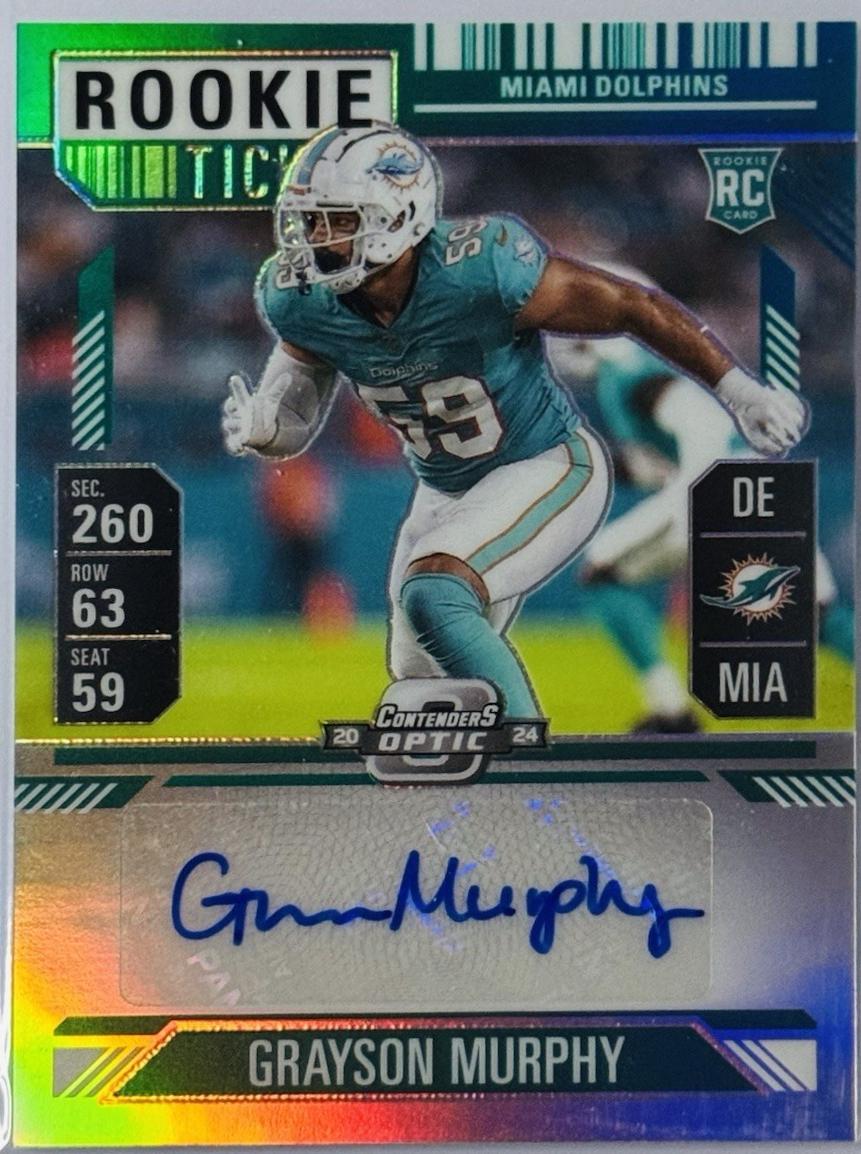Grayson Murphy [Teal Rookie Ticket Autograph Silver] #198