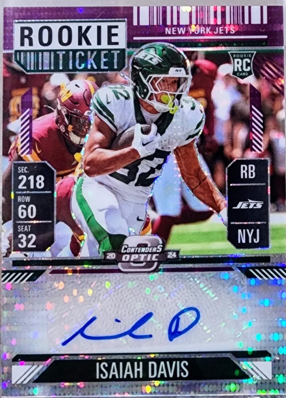 Isaiah Davis [Rookie Ticket Autograph Purple] #163