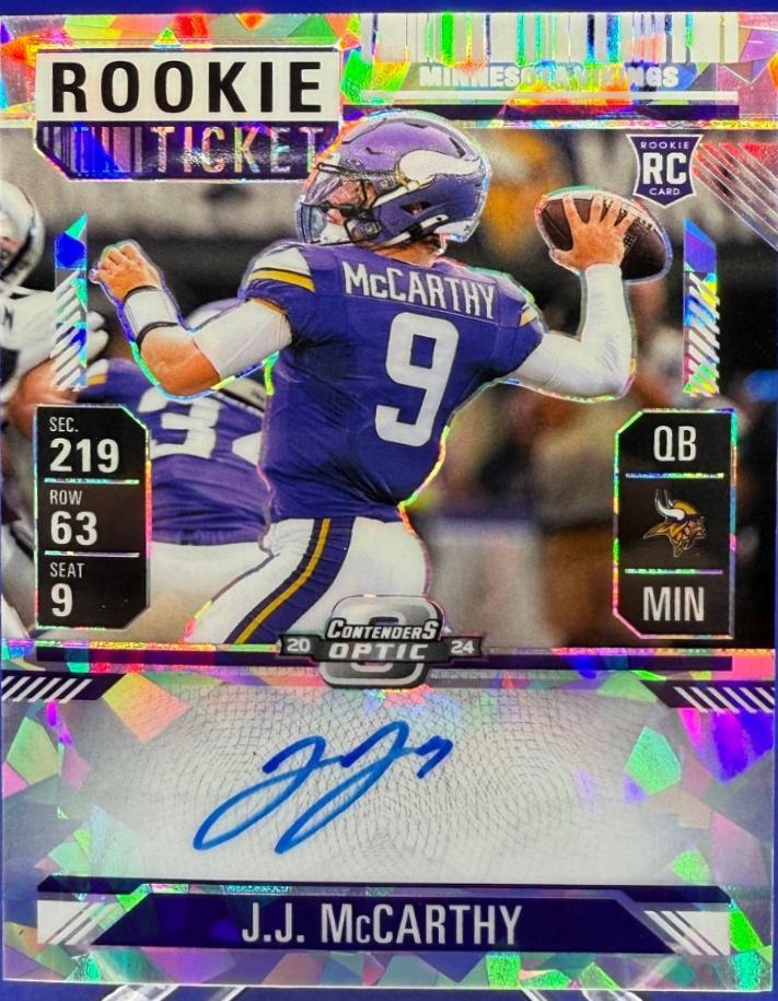 J.J. McCarthy [Cracked Ice Autograph] #101