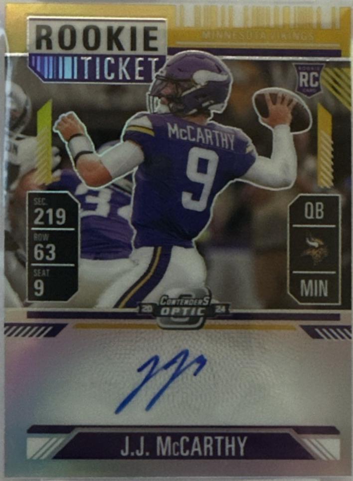 J.J. McCarthy [Gold Autograph] #101