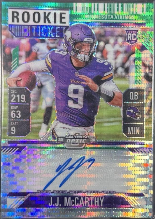J.J. McCarthy [Green Pulsar Autograph] #101
