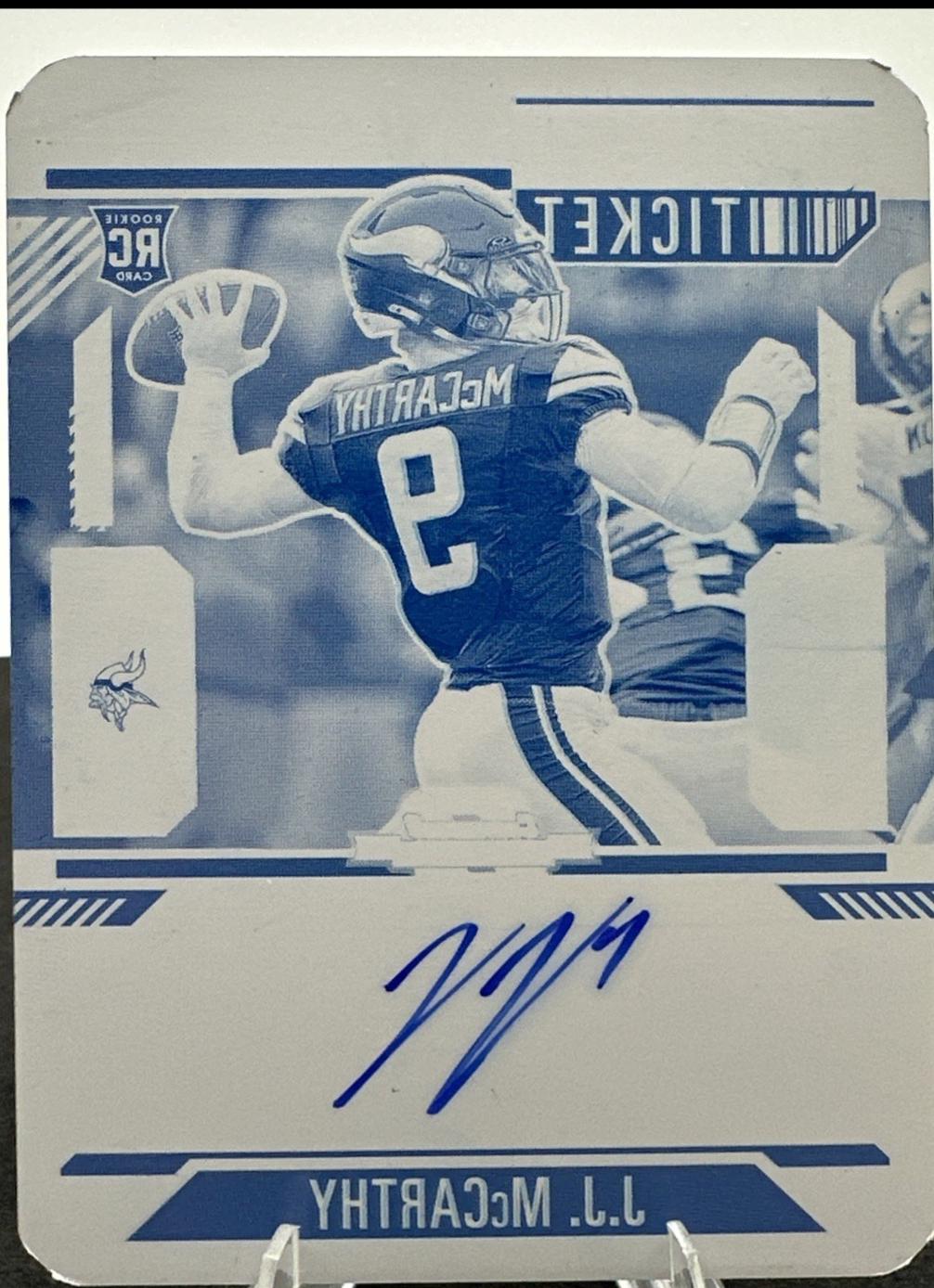 J.J. McCarthy [Printing Plate] #101