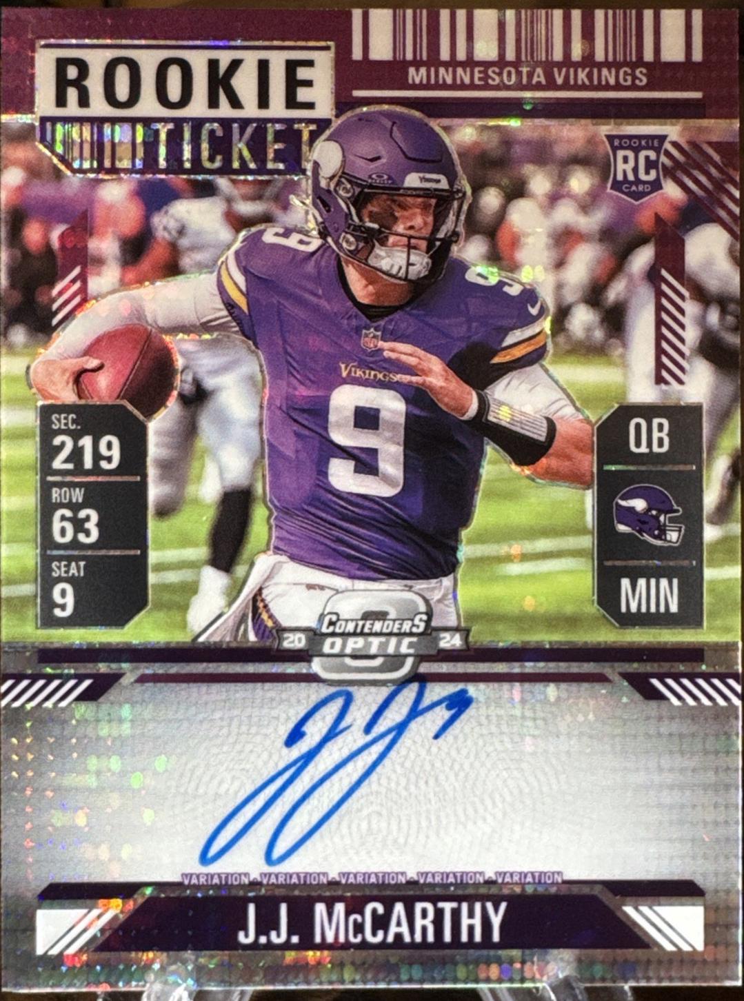 J.J. McCarthy [Purple Pulsar] #101