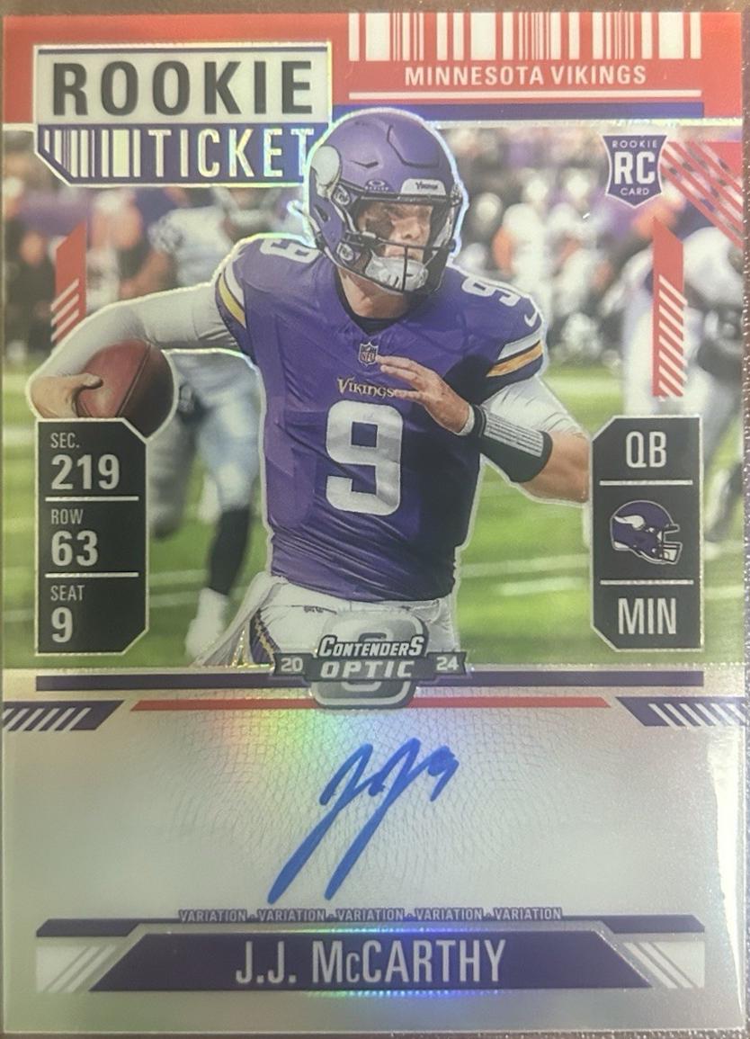 J.J. McCarthy [Red Autograph] #101