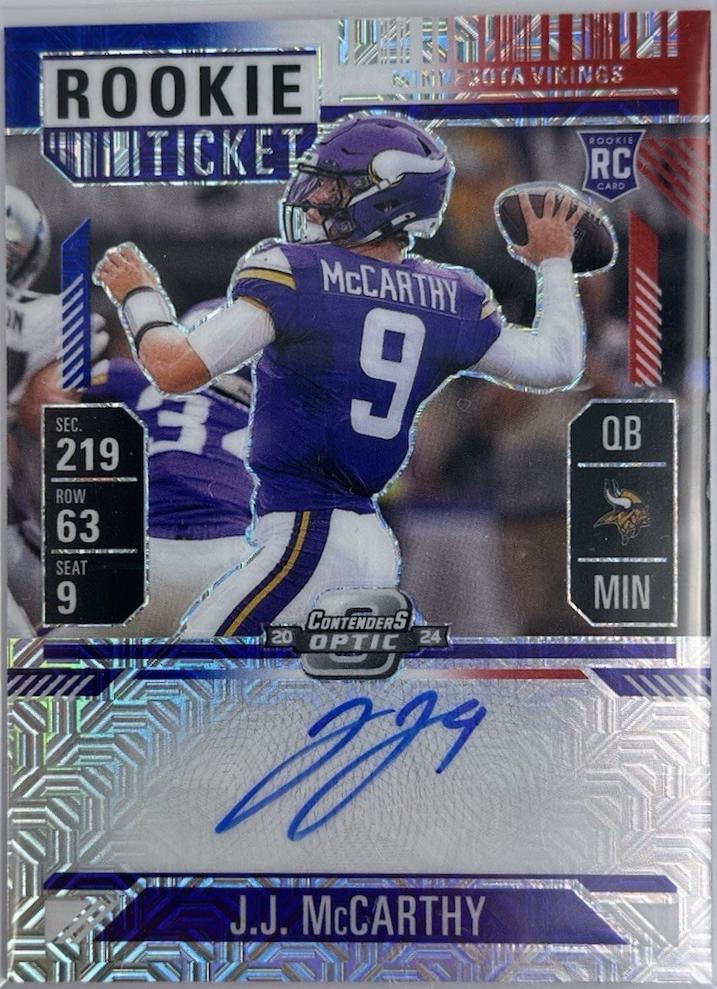 J.J. McCarthy [Red White Blue Autograph] #101