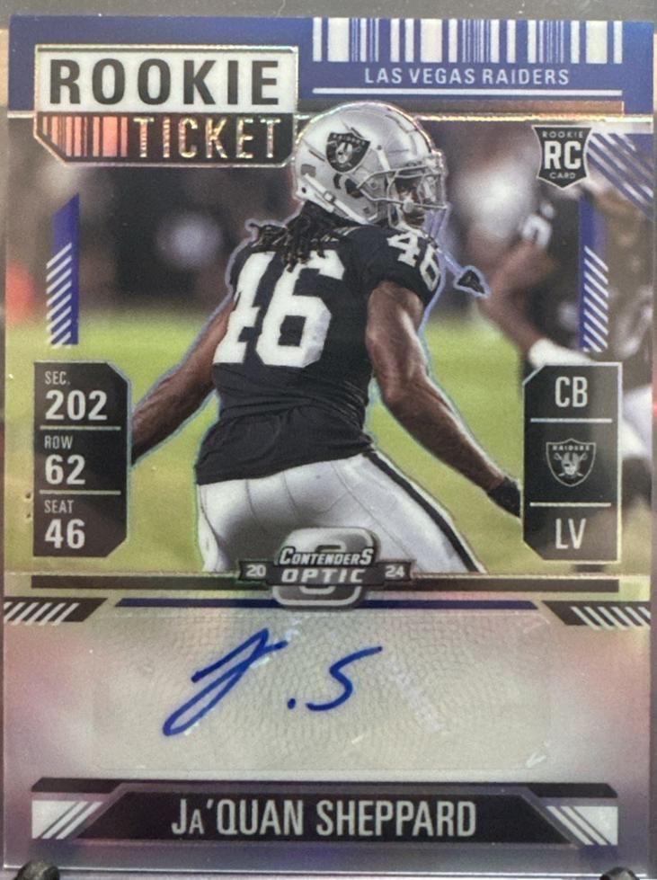 Ja'Quan Sheppard [Blue Rookie Ticket Autograph Silver] #203
