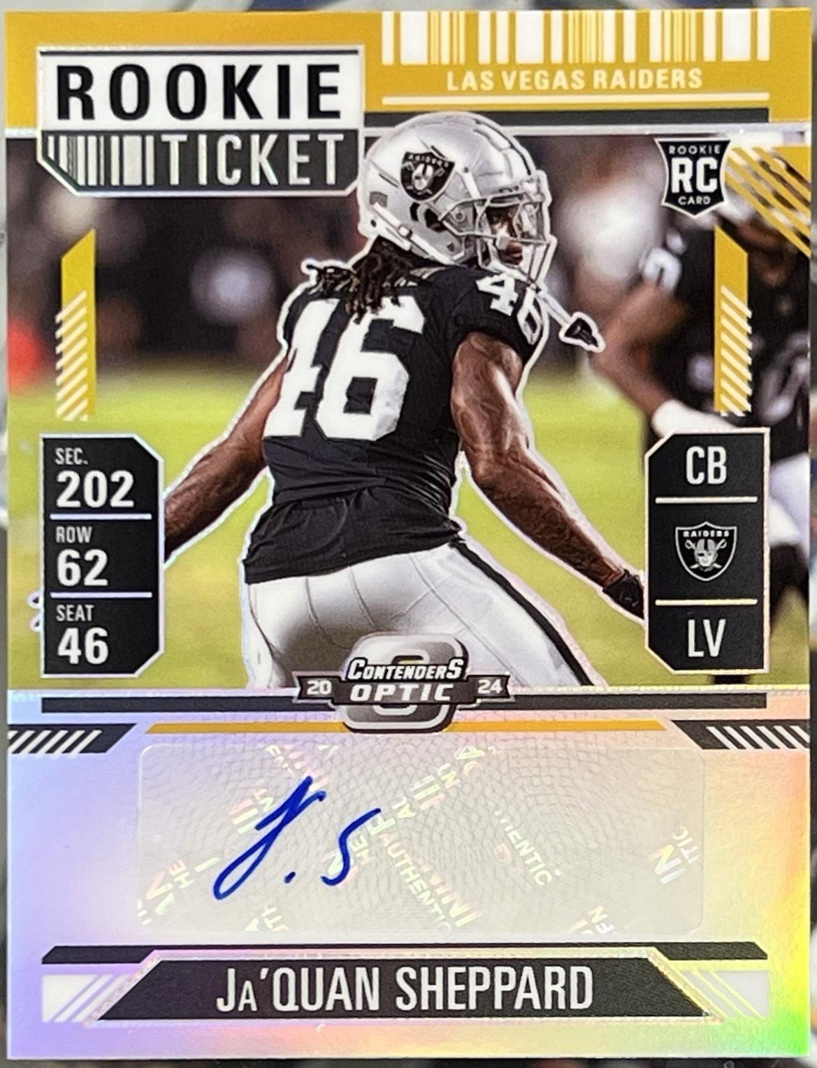 Ja'Quan Sheppard [Gold Rookie Ticket Autograph Purple] #203