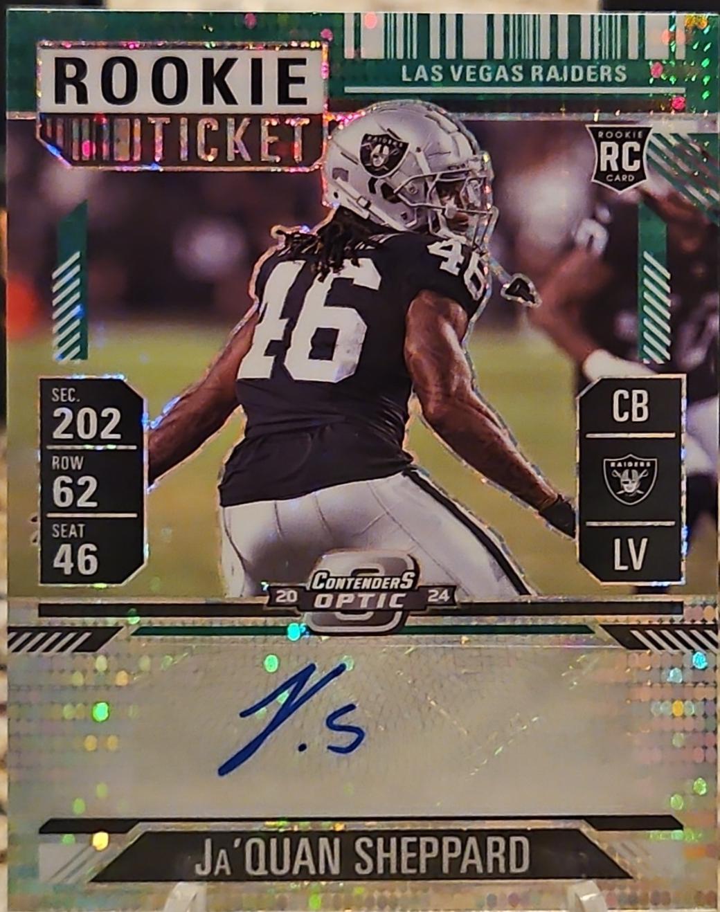 Ja'Quan Sheppard [Green Pulsar Rookie Ticket Autograph Silver] #203