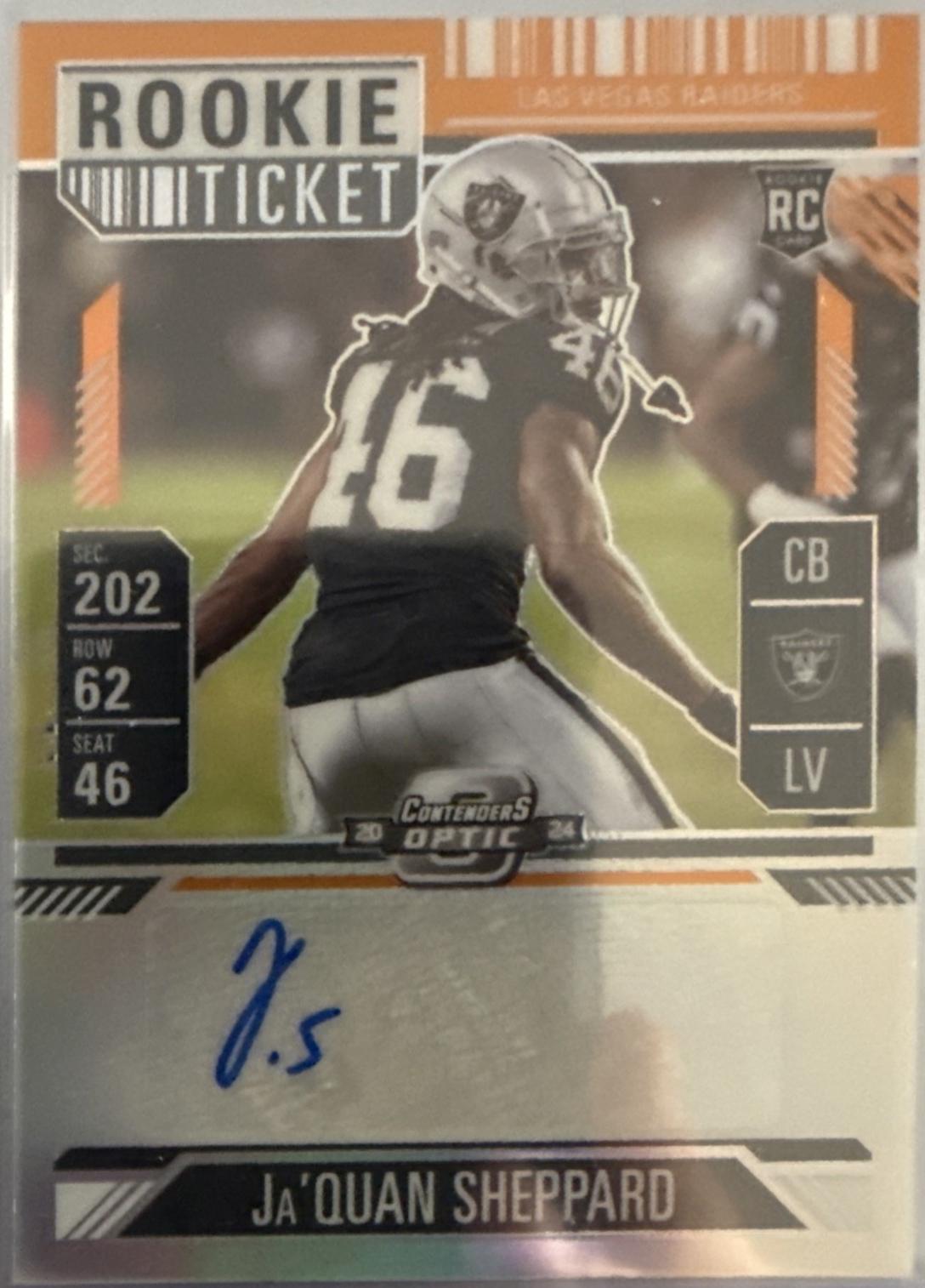 Ja'Quan Sheppard [Orange Rookie Ticket Autograph Silver] #203