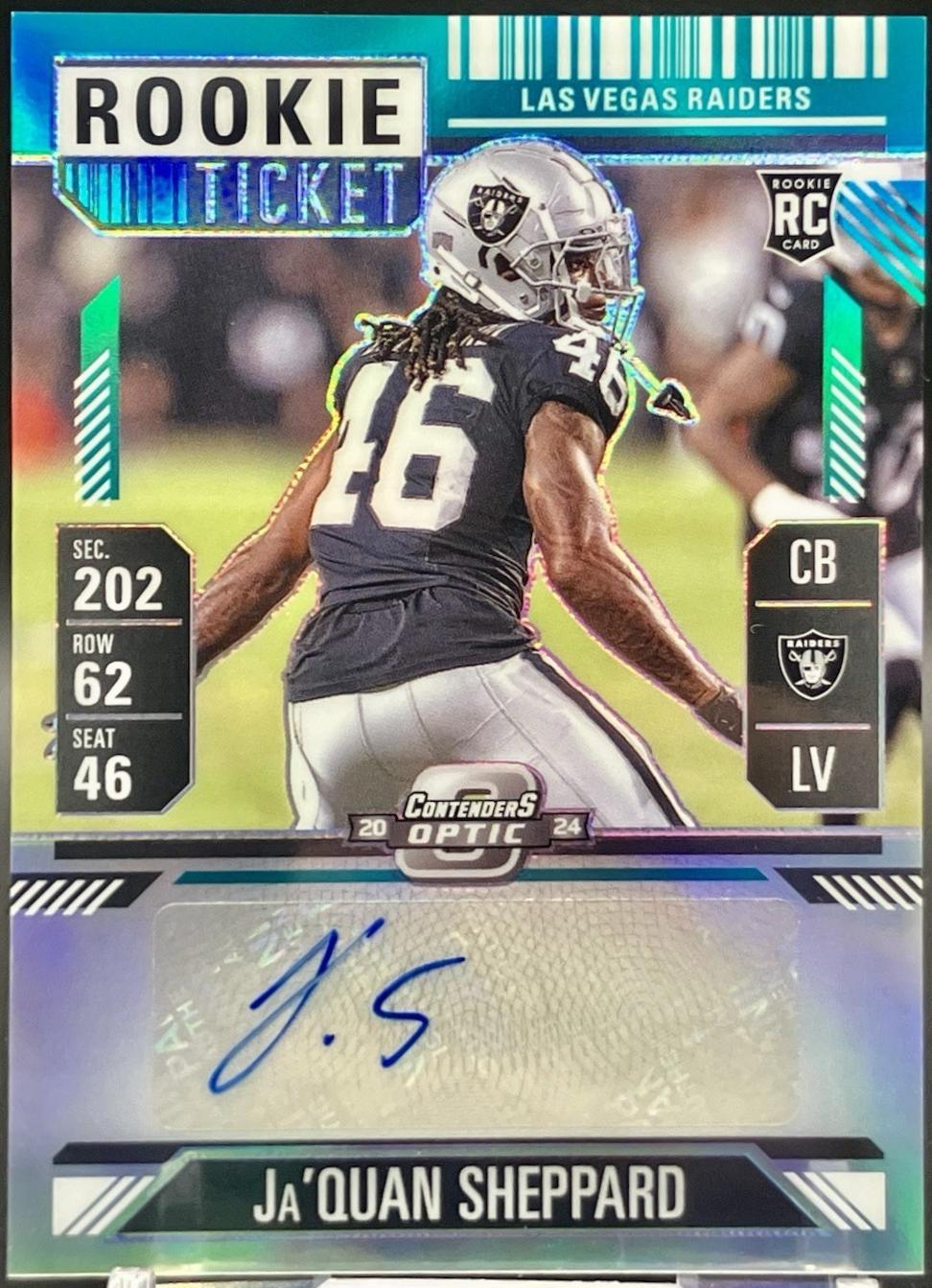 Ja'Quan Sheppard [Teal Rookie Ticket Autograph Silver] #203