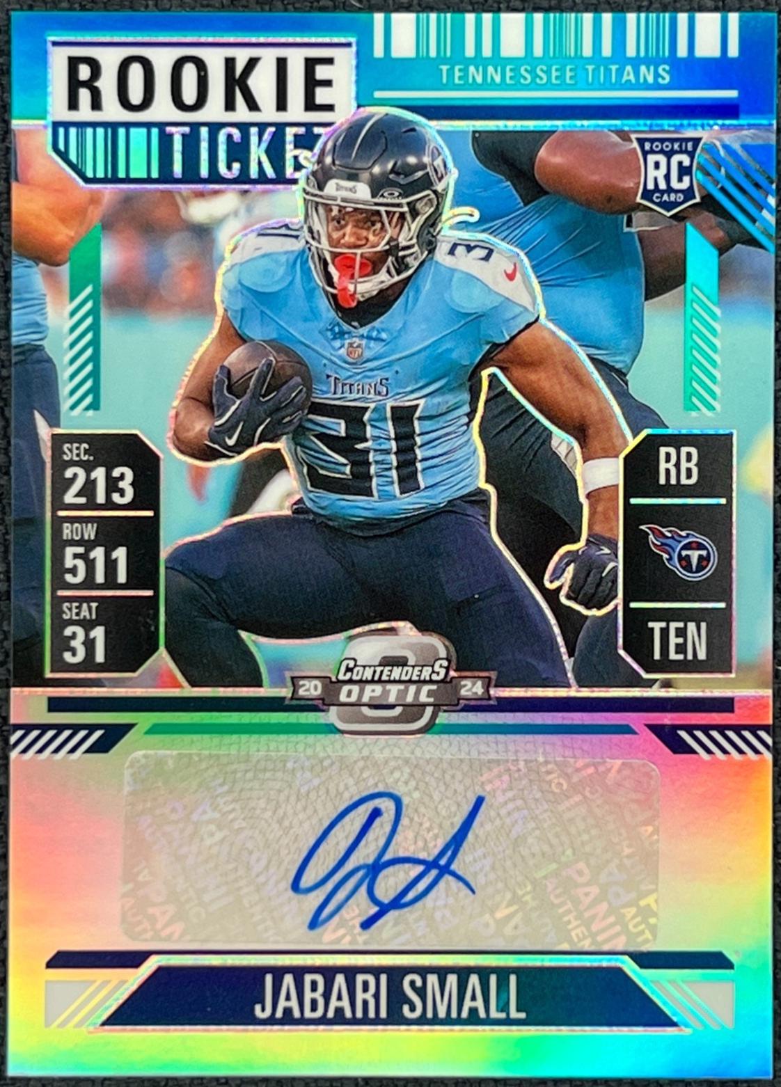 Jabari Small [Teal Rookie Ticket Autograph Silver] #171